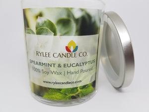 Spearmint / Eucalyptus Candle - 8oz - Rylee Candle Co.