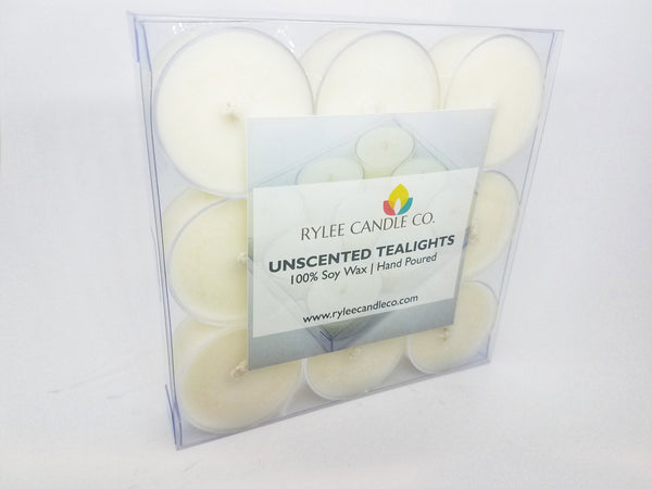 9 Pack Unscented Tealight Candles - Rylee Candle Co.