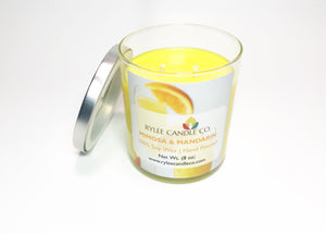 Mimosa and Mandarin Scented Candle - 8oz - Rylee Candle Co.