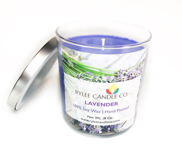 Lavender Candle - 8oz - Rylee Candle Co.