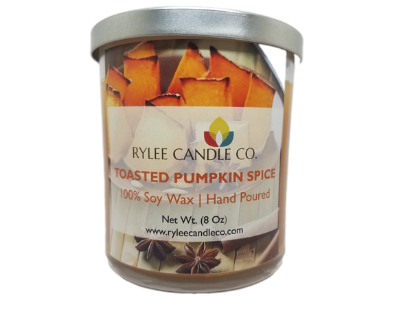 Toasted Pumpkin Spice Scented Candle - 8oz - Rylee Candle Co.
